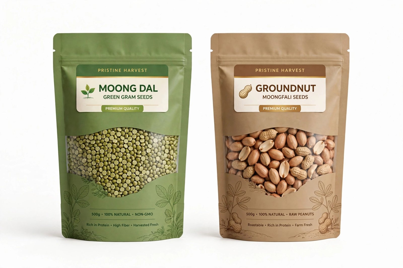 Moong & Moongfali Beej - (Gram & Groundunt)