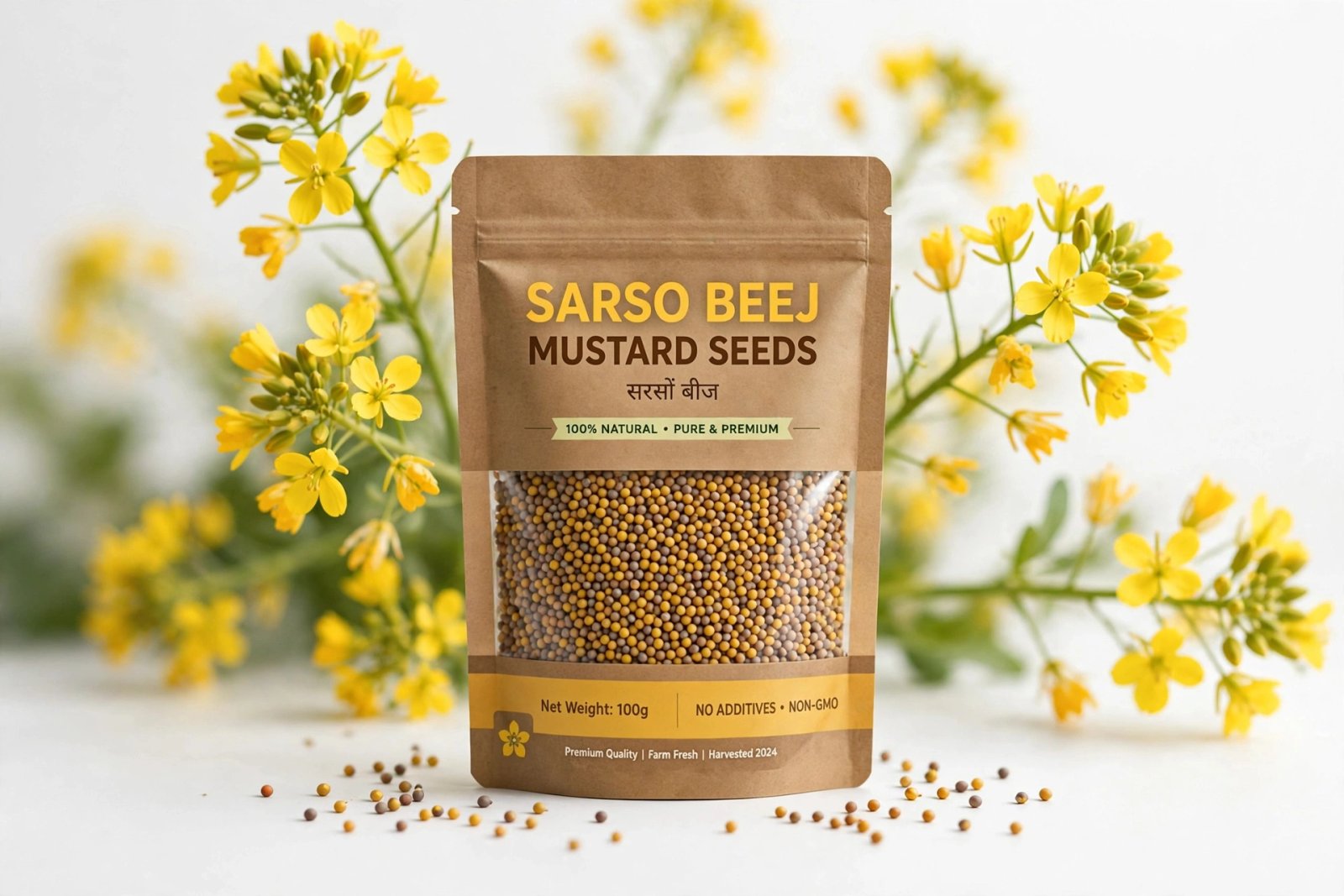 Sarso Beej - (Mustard Seeds)